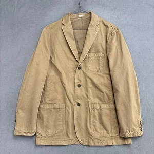 J. Crew Broken In Chino Blazer Herren Large Beige Khaki Chore Baumwolle Anzugjacke - Bild 1 von 11