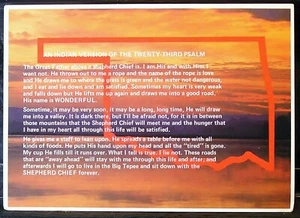 Indian Version of the Twenty-Third Psalm - Picture 1 of 2