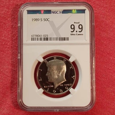 USA 1989 Half Dollar 50c Coin: Kennedy - NGC X 9.9 PR69 - Image 1 of 2
