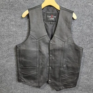 Coast 2 Coast Outfitter Men's Size M Motorcycle Leather Concealed Carry Vest - Picture 1 of 13