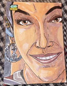 2022 Topps Chrome Star Wars Galaxy  Saga Sketch Art 1/1 By Artist “IT”