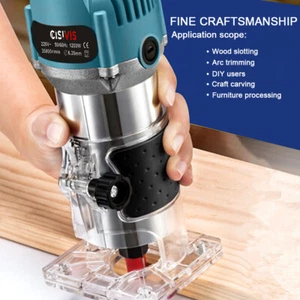 Cisivis Router 1200W Electric Laminator Hand Trimmer Tool with 15pc Router Bit - Picture 1 of 11