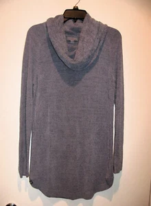 BAREFOOT DREAMS Cozy Chic Ultra Lite Periwinkle  Cowl Neck Tunic Sweater Size XS - Picture 1 of 6