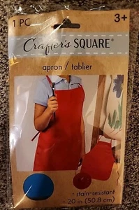 Crafter’s Square Apron, 20 Inches Long, Stain Resistant , Ages 3+ New You choose - Picture 1 of 3