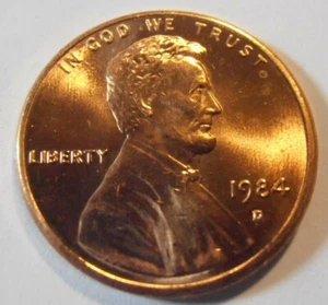1984 D Lincoln Cent - BU coin - Picture 1 of 7