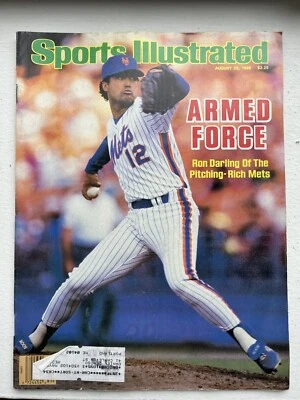 August 25 1986 Ron Darling New York Mets Baseball Sports Illustrated Magazine - Image 1 of 4
