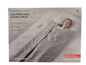 Sharper Image CWT42001 Calming Heat Sauna Wrap Gray OPEN BOX - Picture 1 of 10