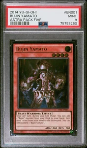2014 YUGIOH ASTRAL PACK AP05-EN001 BUJIN YAMATO ULTIMATE PSA 9 MINT #75753260 - Picture 1 of 2