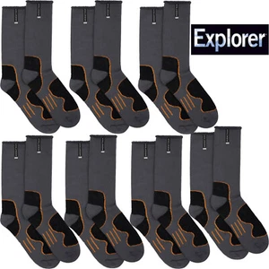 7 Pairs Bonds Explorer Extreme Impact Crew Mens Thick Work Cotton Socks Bulk - Picture 1 of 3