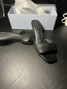 Antonio Melani Black Kitten Heel Sandal - Size 8.5M - NIB - Picture 1 of 3