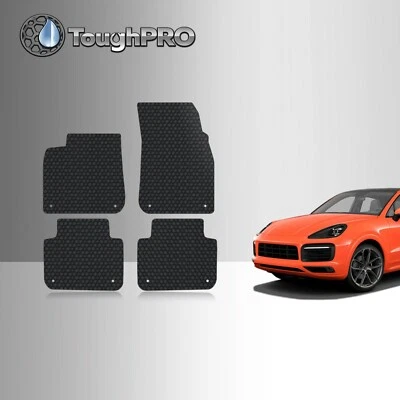 ToughPRO Floor Mats Black For Porsche Cayenne All Weather 2019-2026 Foto 1 de 4