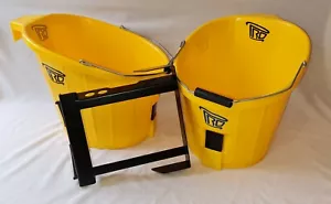 PRO Eimer x2 & Mate Bauherren Dachdekoration Reinigungswerkzeuge zum Selbermachen Leiterhaken - Bild 1 von 22
