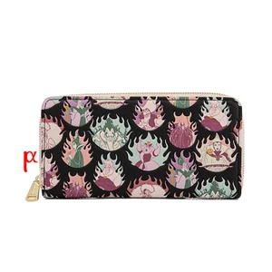 Cartera Loungefly Disney Villains Cast Flames cremallera alrededor - Imagen 1 de 4