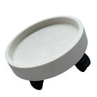 (22)Pot Tray Wheels Removable Flower Pot Tray Wheels White For Indoor Sl