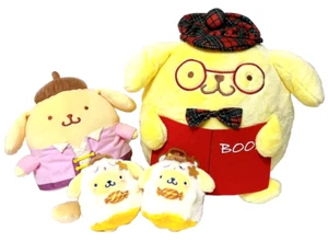 PomPomPurin Fall Reading BIG Plush + Yuri on Ice Viktor Plush + Halloween Ghost - Picture 1 of 24