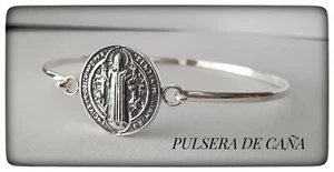 PULSERA SAN BENITO PLATA DE LEY SAN BENITO SILVER BRACELET OF LAW SAN BENITO - Imagen 1 de 9
