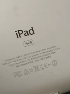 iPad  16GB A1396 black (See Description)  - Picture 1 of 4