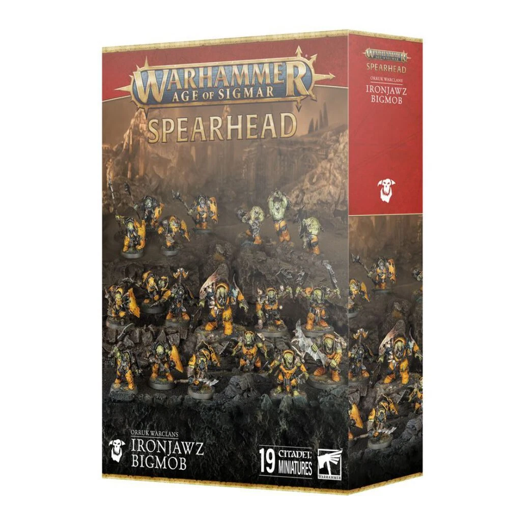 Warhammer Age Of Sigmar – Megaboss Orruk Ironjawz, Miniatura De Plástico Para Montar Y Pintar, Base De 60 Mm Incluida, Ideal Para Coleccionistas Y Jugadores