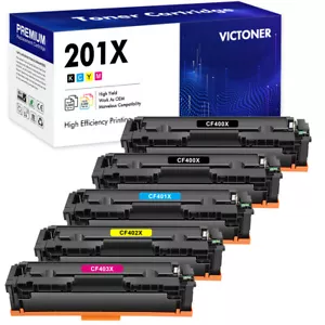 Toner für HP 201X 201A CF400X Schwarz Color Laserjet Pro MFP M277dw M277c6 M252dw - Bild 1 von 15