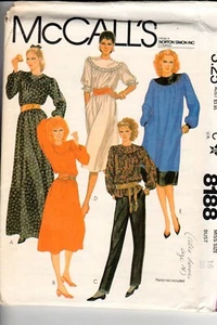 1982 McCall's Pattern 8188 Pull-over Prairie Cottage Core Dress Size 16 Bust 38 - Picture 1 of 2