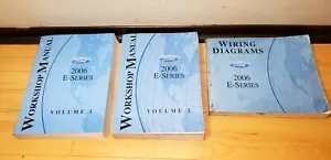 2006 Ford E-Series Workshop Manuals and Wiring Diagrams 3 Book Set - Original - Picture 1 of 10