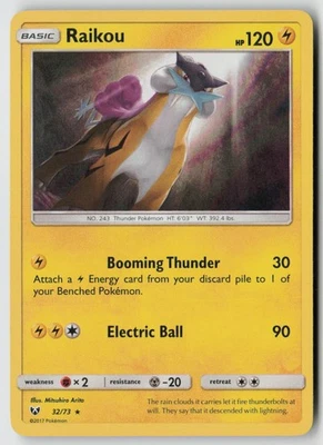 Raikou 32/73 - Shining Legends Holo - PTCG - LP - Image 1 of 2