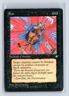 (4x) FEAR – MTG Magic the Gathering Card – Ice Age – Common - Image 1 of 4