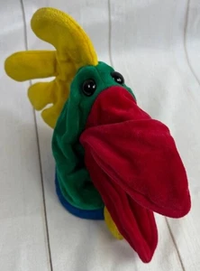 Vintage Manhattan Toys Looney Rooster colorato uccellino burattino mano bambino Einstein 1994 - Foto 1 di 6