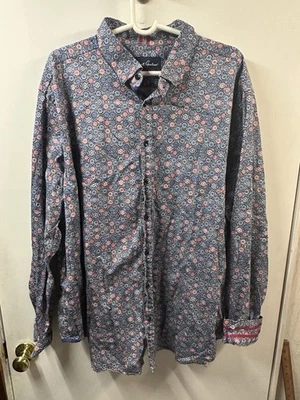 Robert Graham Modern Americana All Over Print Button Up Shirt Men's Floral 3xl - Image 1 of 4