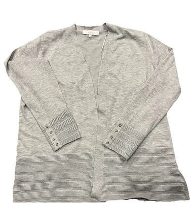 Cárdigan suéter gris manga larga Verve Ami para mujer talla XL Foto 1 de 3