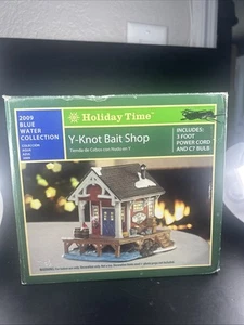 2009 Holiday Time Y-Not Lighted Bait Shop # 92131 Open Box - Picture 1 of 11