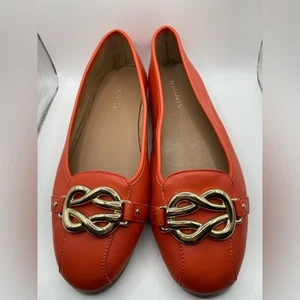 Aerosoles orangefarbene Ballerinas mit goldenen Details 11 BREIT - Bild 1 von 8