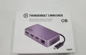 Elgato Thunderbolt 3 Mini Dock with Built-In Thunderbolt Cable - Openbox New - Picture 1 of 4