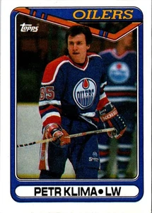 Tarjeta de hockey 1990 Topps Petr Klima #85 Edmonton Oilers - Imagen 1 de 2