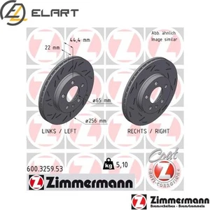 2x BRAKE DISC 600.3259.53 FOR SKODA SCALAKAMIQFABIAIV SEAT IBIZAV VW DLAC 1.0L - Picture 1 of 6