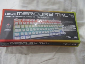 G-Lab Mercury TKL Wired RGB Gaming Keyboard Red Switch PC PS5 Xbox AZERTY Layout - Picture 1 of 4
