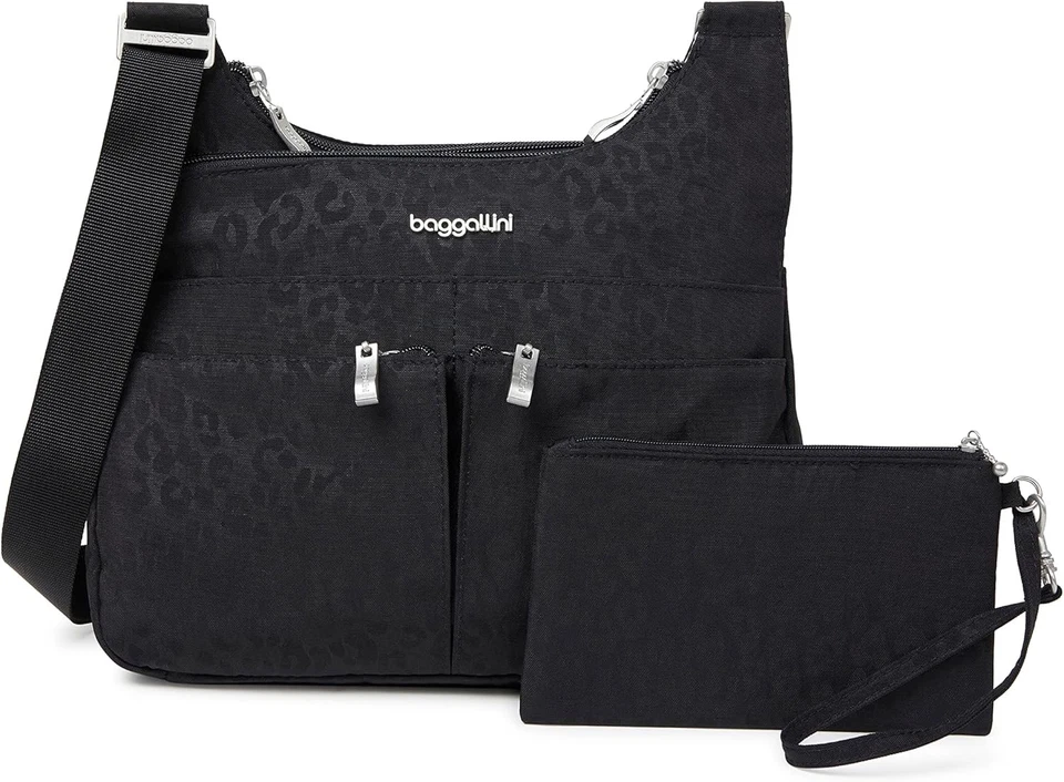 Baggallini Cross Over Crossbody Women 11x8.5 Medium Travel Bag Lightweight Wa