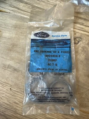 Abrazaderas de tubo de suministro de aire de escape Ford Mustang 1987-93 NOS - Lote de 4 Foto 1 de 2