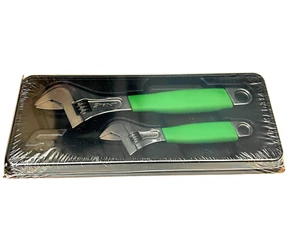 Snap On Tools NEW FADH702C1G 8" 12" Flank Drive Plus Adjustable Wrench Set USA - Foto 1 di 8