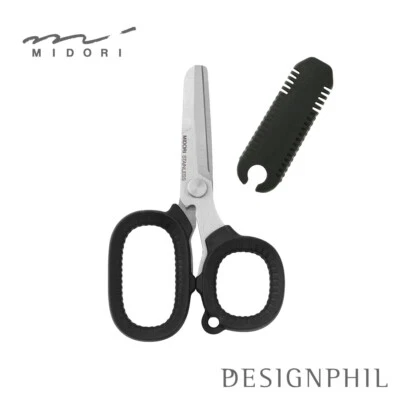MIDORI DESIGNPHIL Compact Heavy Duty Multi-Purpose EDC Scissors from Japan - Image 1 of 4
