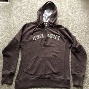 Leinenkugels Beer Brewing Co. Sweatshirt Brown Hoodie Womens L Large Embroidered - Picture 1 of 10