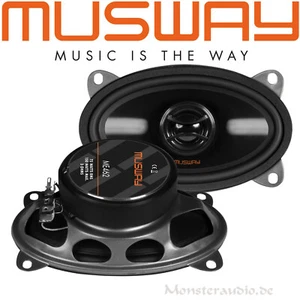 MUSWAY ME-462 4x6" 10x15cm Lautsprecher 2-Wege oval Auto Koax Boxen Set 150 Watt - Bild 1 von 1