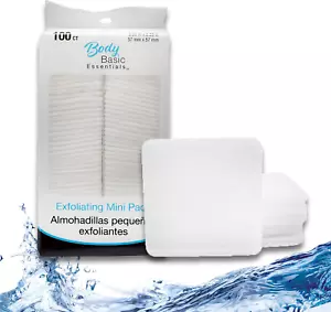 Mini Facial Exfoliating Pads, 100 Count per Pack: Makeup Remover and Cleanser Sp - Picture 1 of 6