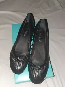 Easy Steps EDEN Black Glove Genuine Leather Shoes - size 8C. - Picture 1 of 11
