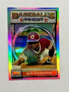 1993 Topps Finest Baseball Refractor Bip Roberts #15 Cincinnati Reds - Picture 1 of 3