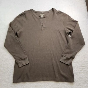 Camisa Northcrest Térmica Henley Dexter Kill XL Alta Marrón Tejido Waffle Larga Slv - Imagen 1 de 7