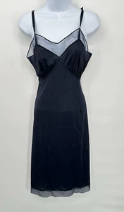 Corpiño de encaje negro Vanity Fair de colección talla 34 verdadero vintage tricot nailon EE. UU. - Imagen 1 de 9