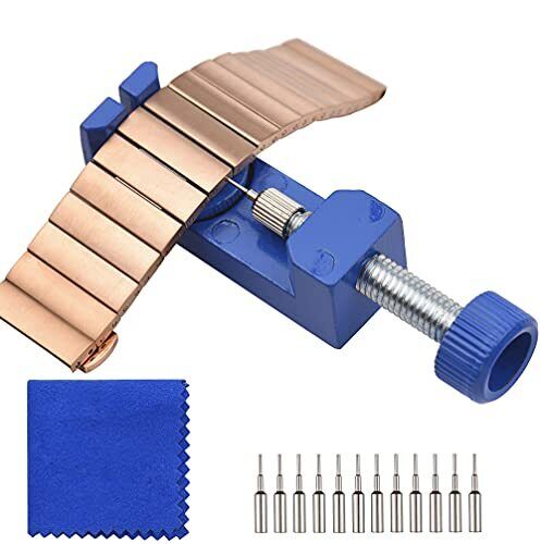 Watch Band Remover kit,Watch Strap Removal Repair Tool with 12 Extra Punch Pins