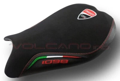 Ducati 848 1098 1198 Volcano design Saddle cover Anti scivolo black italy flag r - Image 1 of 4