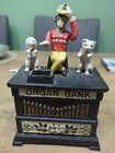 Antique Genuine Kyser & Rex 1882 Cast Iron Organ Bank Money Box- Works